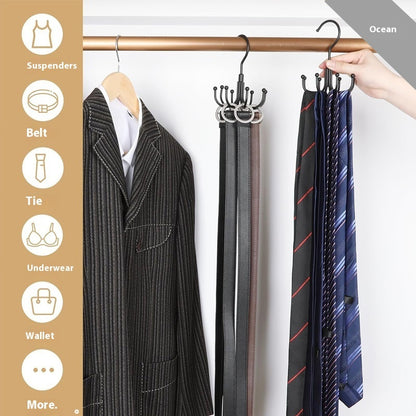 Home Clothing Store Multi-functional Storage Metal Hook Hangers for Belts Ties