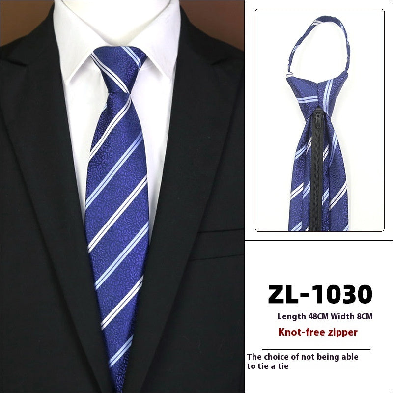 Men's Business Fashion Formal Wear Business Tie Zipper