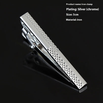 Men's Silver Tie Clip Business Formal Simple Fashion Wear