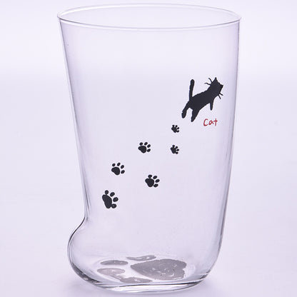 Kitchen Creative Cute Cat Paws Glass Tiger Paws Glass Office Coffee Tumbler Personality Breakfast Milk Porcelain Cup Gift