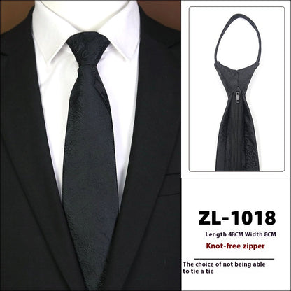 Men's Business Fashion Formal Wear Business Tie Zipper