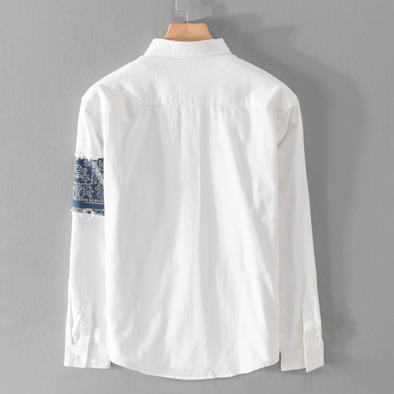 Men's Fashion Ethnic Art Casual Top Shirt