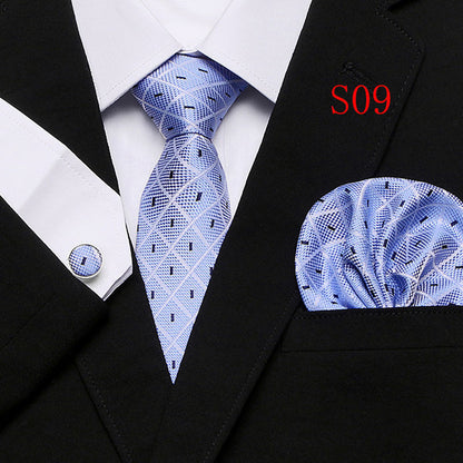 Men's Fashion Three-piece Tie set Assorted Designs Series European and American