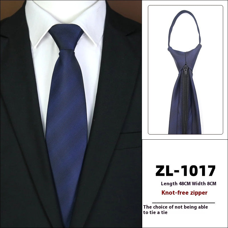 Men's Business Fashion Formal Wear Business Tie Zipper