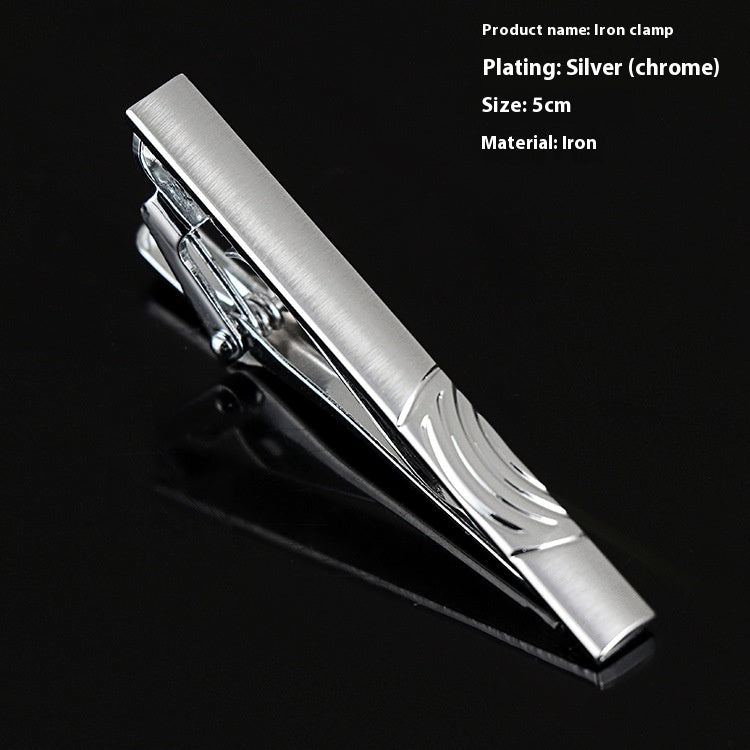 Men's Silver Tie Clip Business Formal Simple Fashion Wear