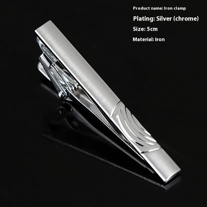 Men's Silver Tie Clip Business Formal Simple Fashion Wear