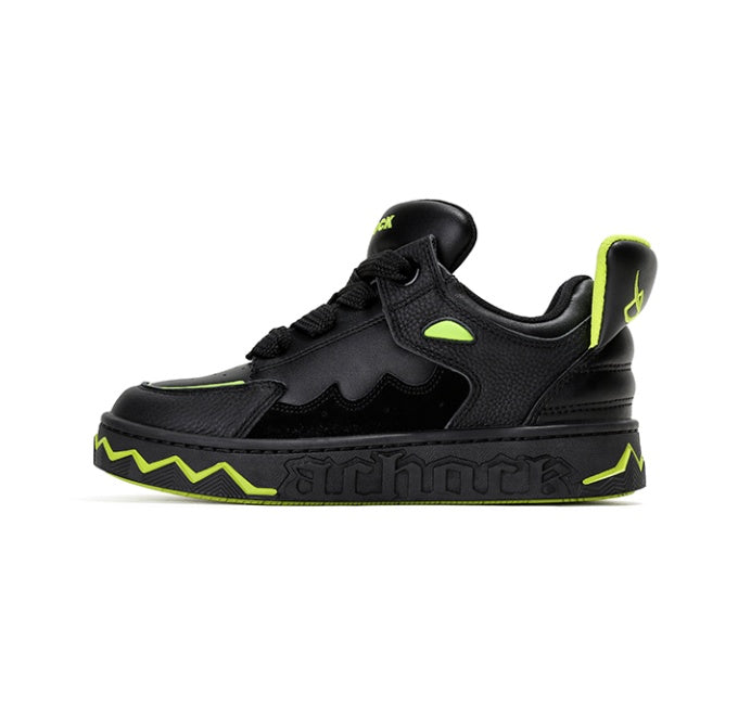 Puff Shoes Black Tail Comfortable Couple Sneakers