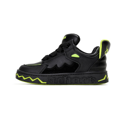 Puff Shoes Black Tail Comfortable Couple Sneakers
