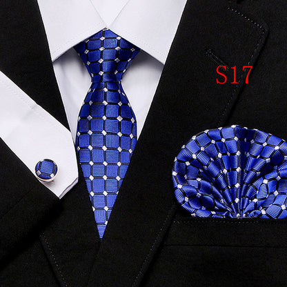 Men's Fashion Three-piece Tie set Assorted Designs Series European and American