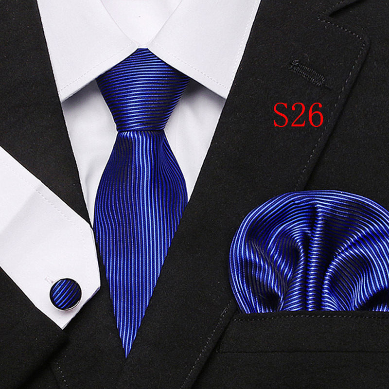 Men's Fashion Three-piece Tie set Assorted Designs Series European and American