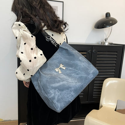 Ladies Bag Bow Polyester Medium Tote Bag
