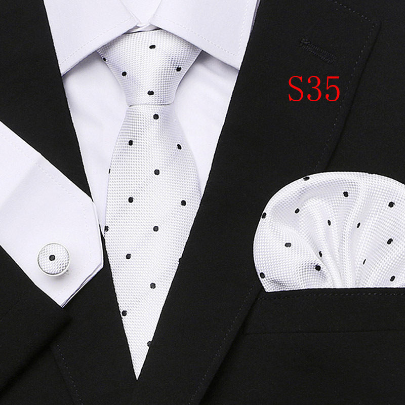 Men's Fashion Three-piece Tie set Assorted Designs Series European and American