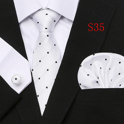 Men's Fashion Three-piece Tie set Assorted Designs Series European and American