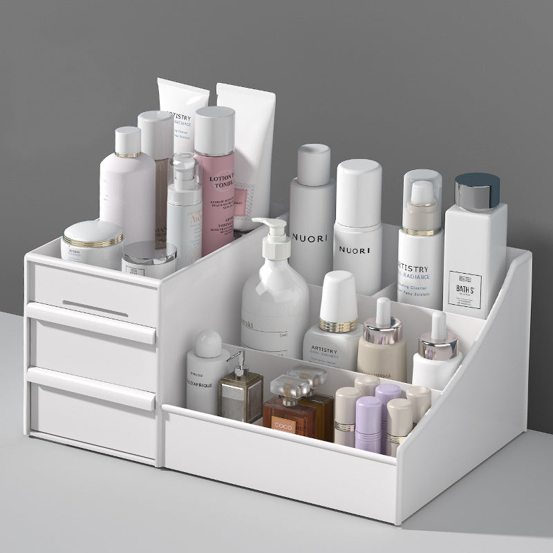 Home storage drawer makeup box dormitory storage shelf makeup skin care dresser desktop storage organizer