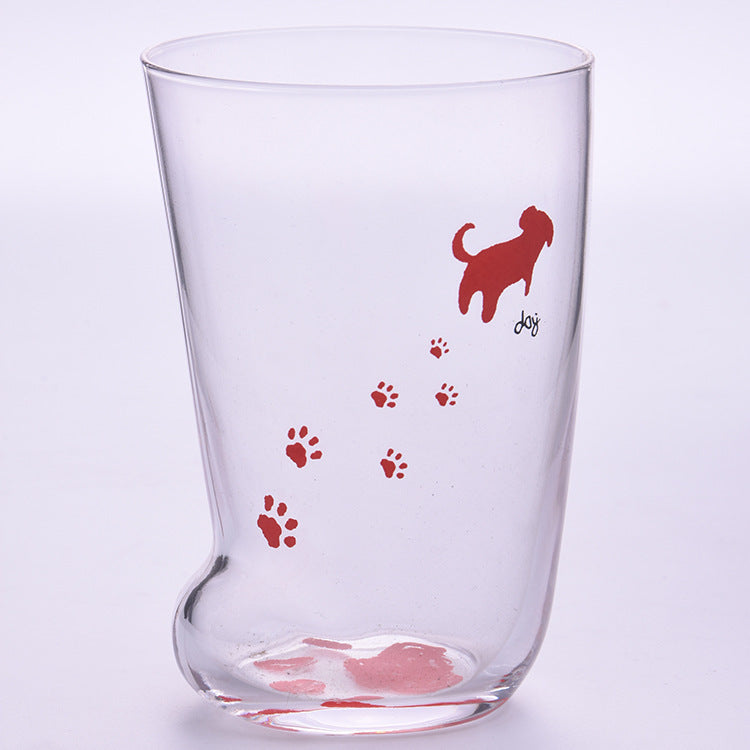 Kitchen Creative Cute Cat Paws Glass Tiger Paws Glass Office Coffee Tumbler Personality Breakfast Milk Porcelain Cup Gift