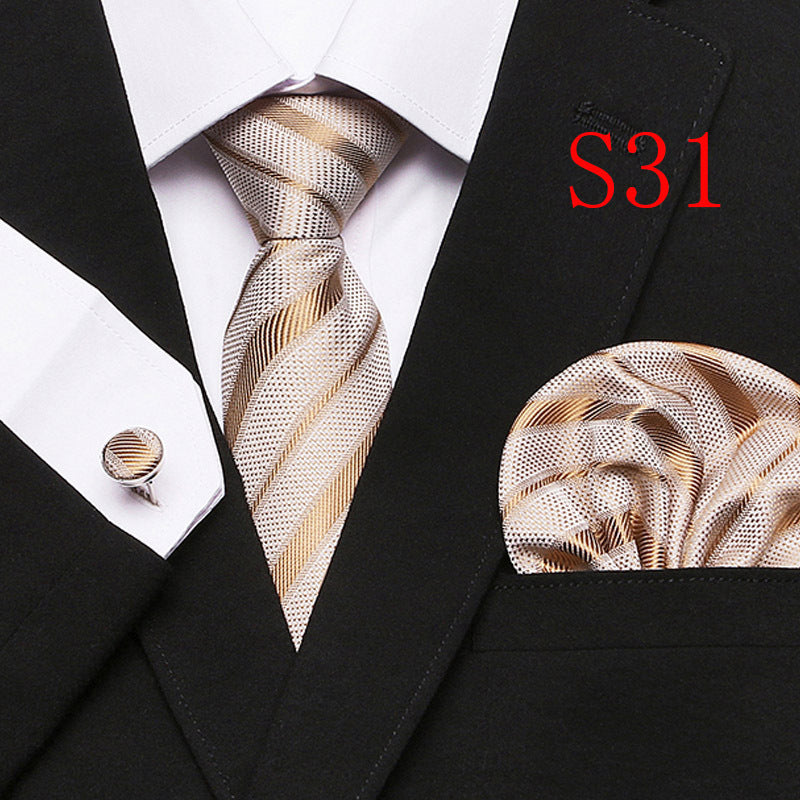 Men's Fashion Three-piece Tie set Assorted Designs Series European and American