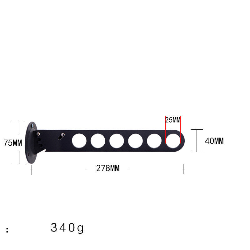 Home Folding Wardrobe Hanger Porous Wardrobe Clothes Rod Clothes Hook