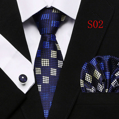 Men's Fashion Three-piece Tie set Assorted Designs Series European and American