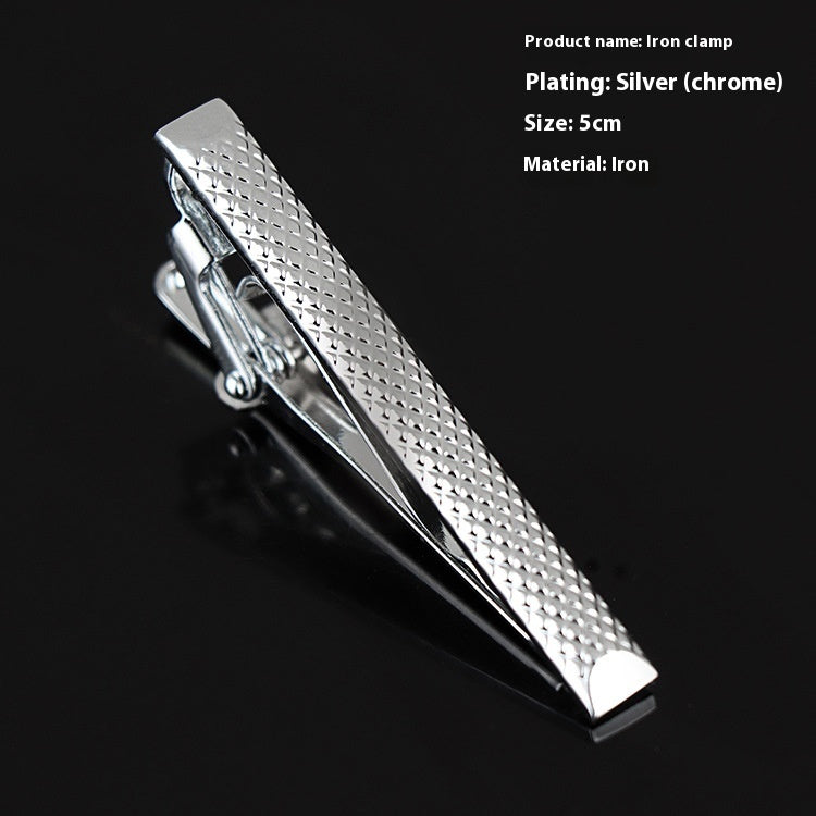 Men's Silver Tie Clip Business Formal Simple Fashion Wear