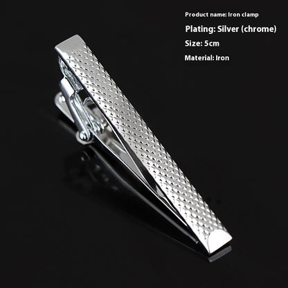 Men's Silver Tie Clip Business Formal Simple Fashion Wear