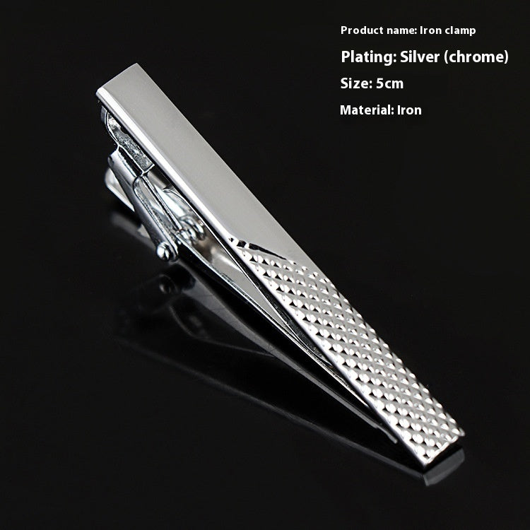 Men's Silver Tie Clip Business Formal Simple Fashion Wear