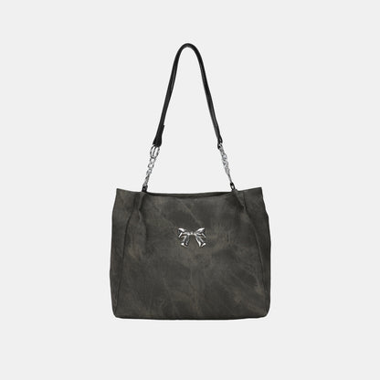 Ladies Bag Bow Polyester Medium Tote Bag