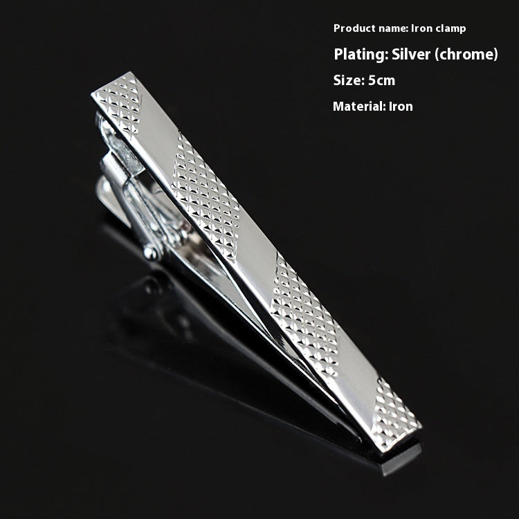 Men's Silver Tie Clip Business Formal Simple Fashion Wear