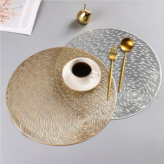 Nordic Stylish Round Placemat Dining Table Kitchen  Pvc Heat