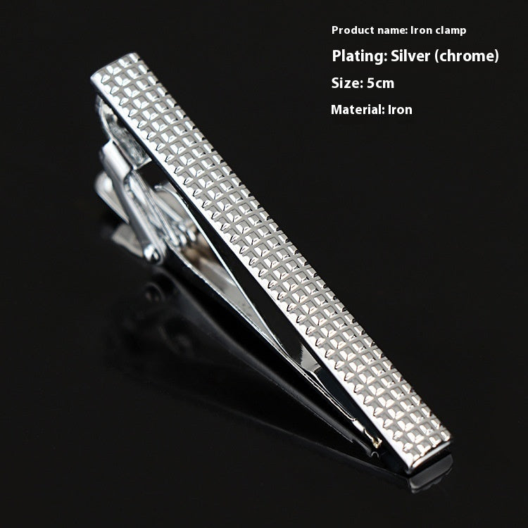 Men's Silver Tie Clip Business Formal Simple Fashion Wear