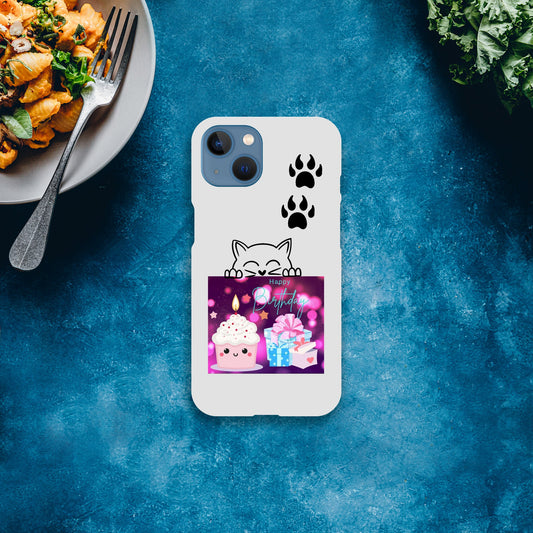 Birthday cupcake Mobile Slim casing Unisex iPhone