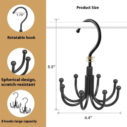 Home Clothing Store Multi-functional Storage Metal Hook Hangers for Belts Ties