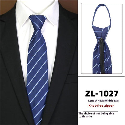 Men's Business Fashion Formal Wear Business Tie Zipper