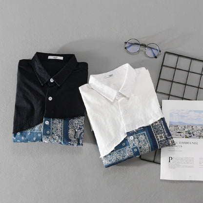 Men's Fashion Ethnic Art Casual Top Shirt