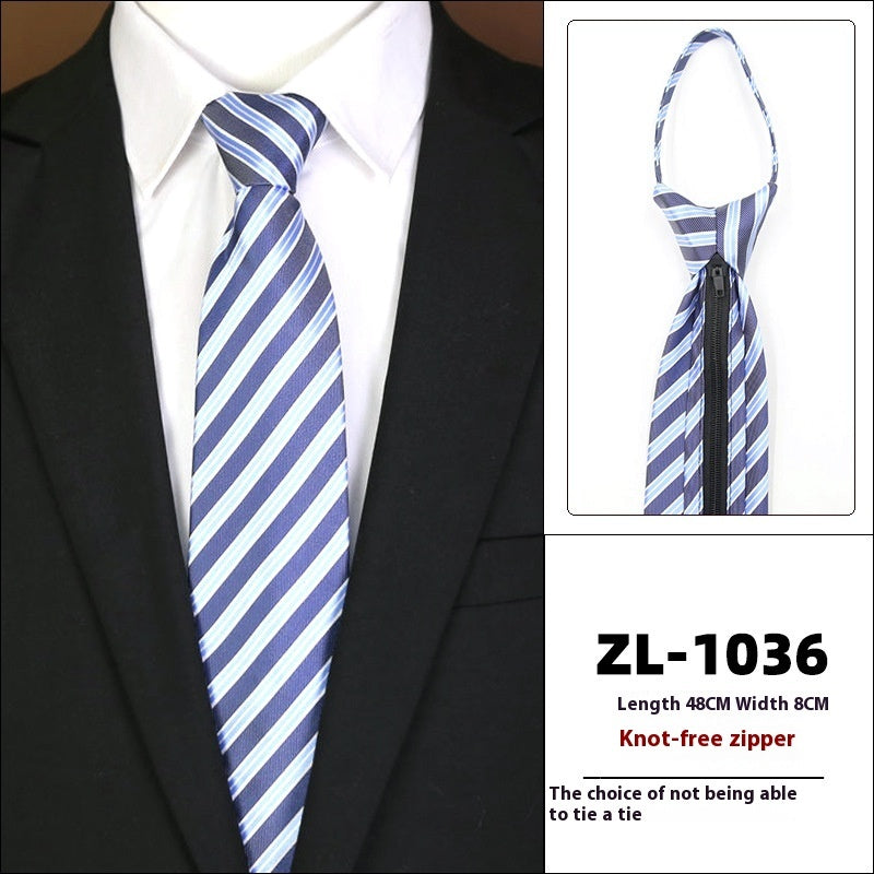 Men's Business Fashion Formal Wear Business Tie Zipper