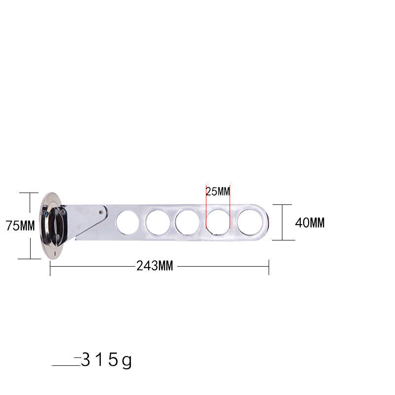 Home Folding Wardrobe Hanger Porous Wardrobe Clothes Rod Clothes Hook