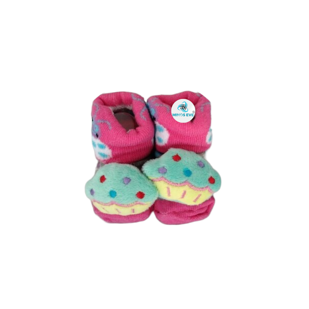 Baby socks with cute 3D designs - Food