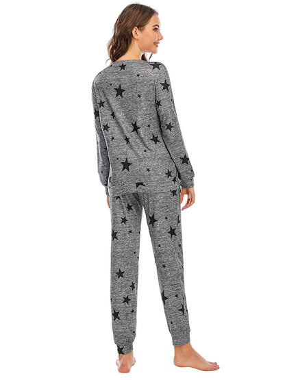 Nightwear Star Top and Pants Lounge Set
