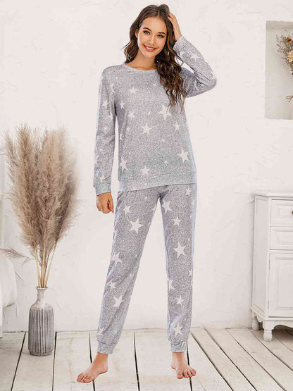 Nightwear Star Top and Pants Lounge Set