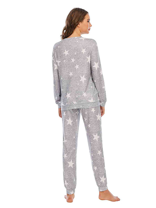 Nightwear Star Top and Pants Lounge Set