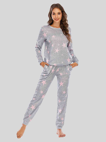 Nightwear Star Top and Pants Lounge Set