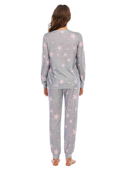 Nightwear Star Top and Pants Lounge Set