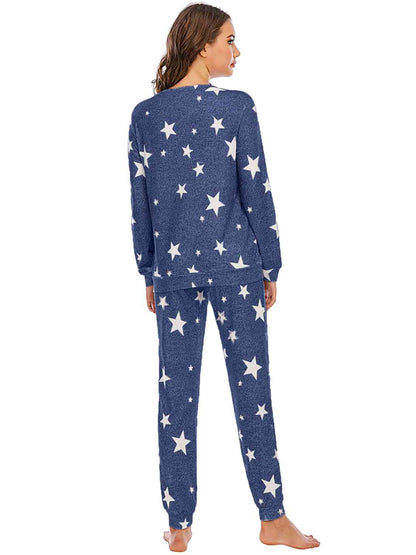 Nightwear Star Top and Pants Lounge Set
